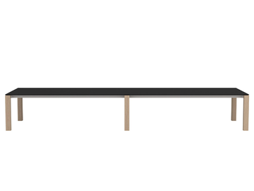 EXTRA CONFERENCE TABLE ME01342 - Rectangular aluminium and wood meeting table by Andreu World - view 2